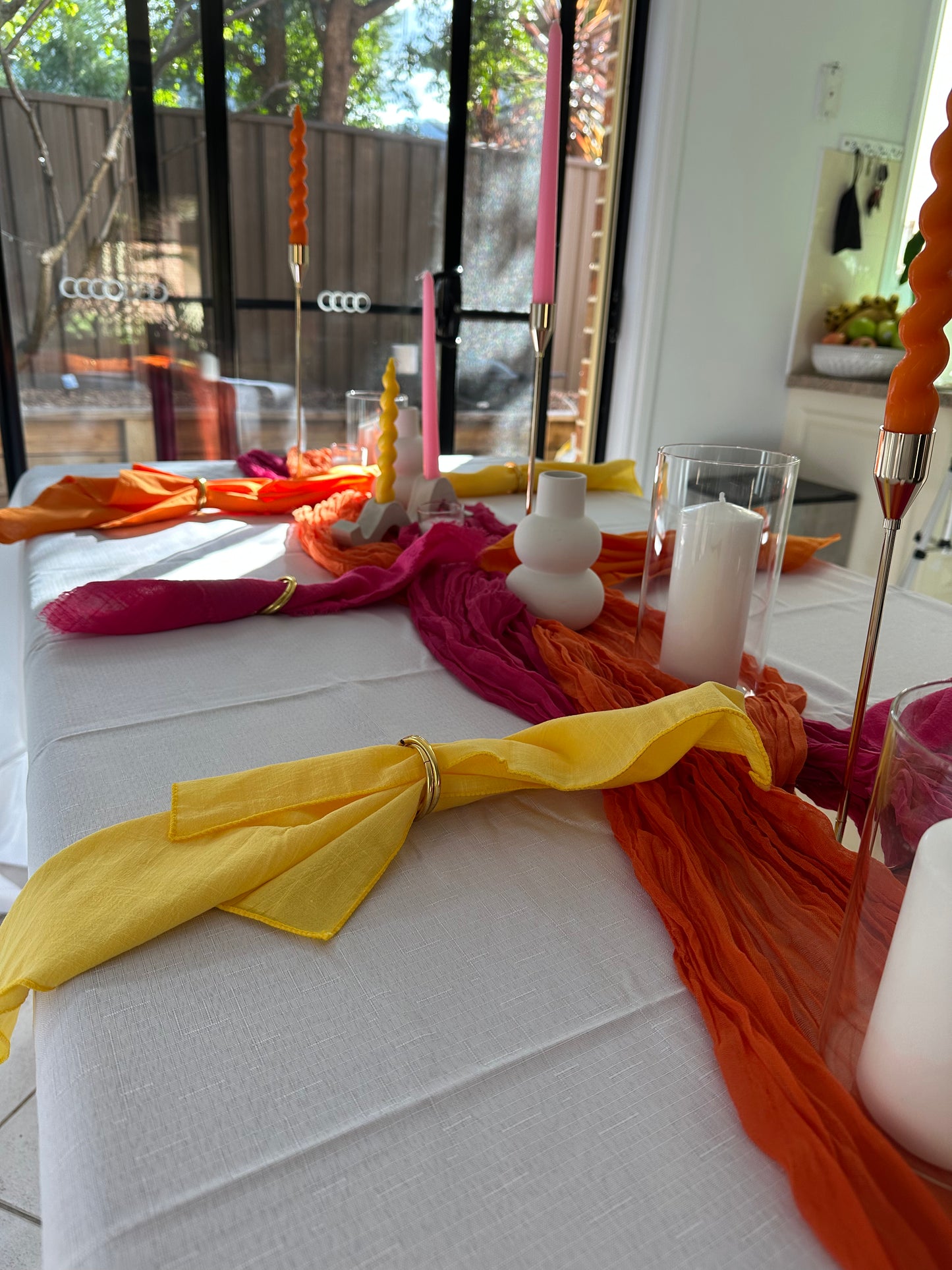 FOR HIRE - Tequila Sunset Table Décor Hire Set