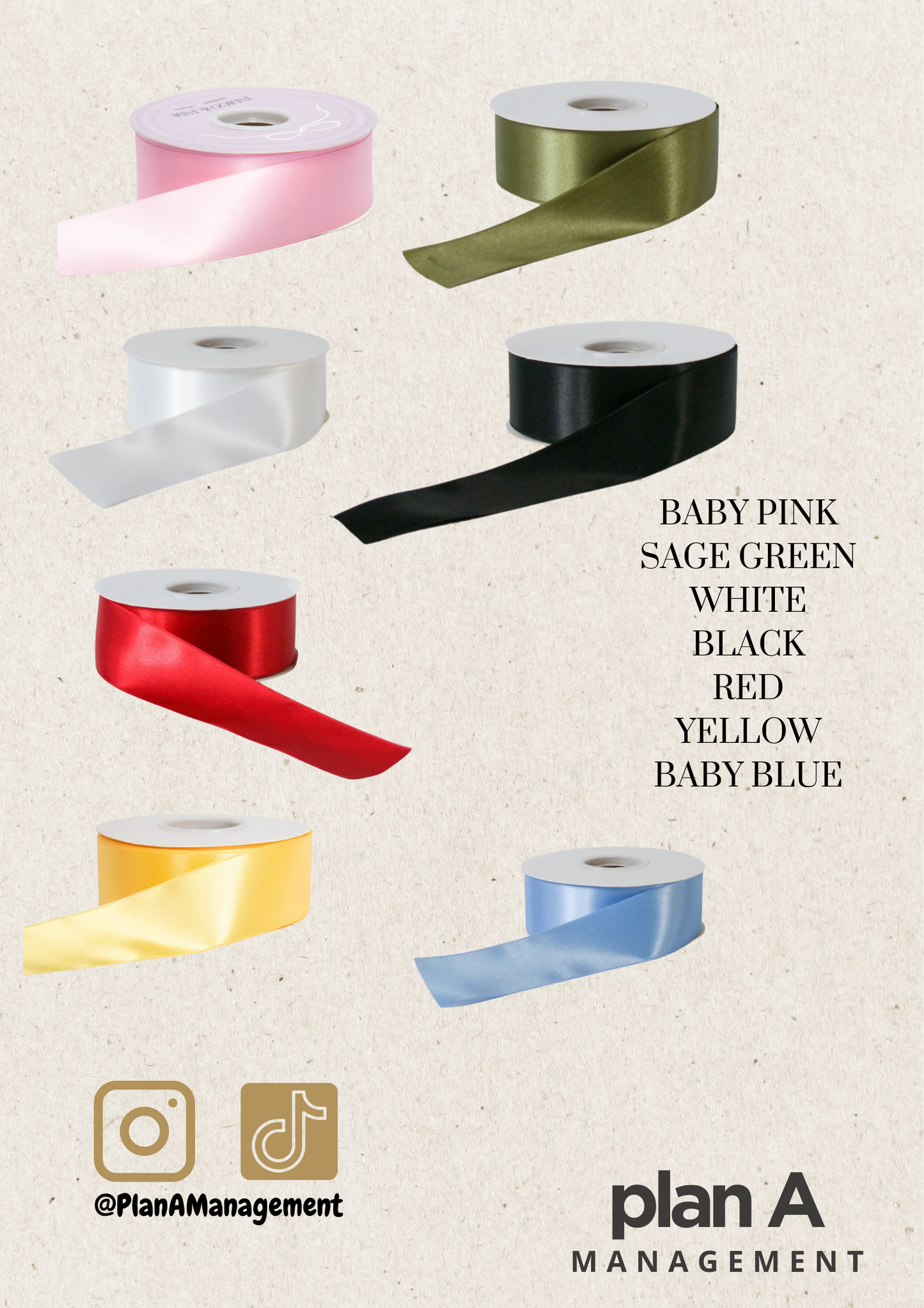 Personalised 15cm Long Ribbon for Glassware – Custom Colour & Font